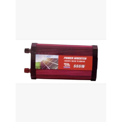ADH Solar Inverter 600Watts That Converts 12V DC Battery Power To 220V AC - Red/Maroon