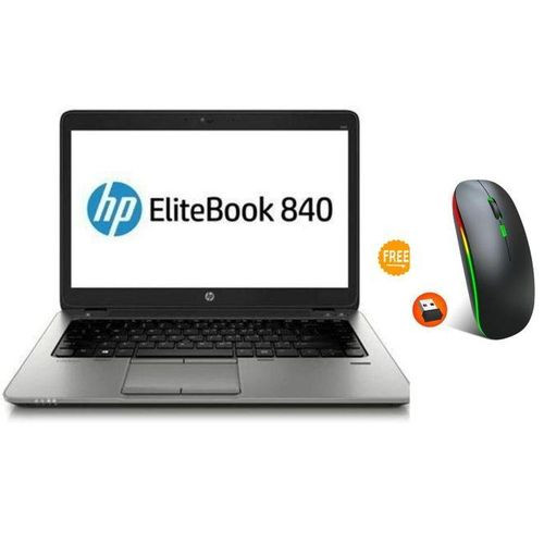 Hp Elite Book 840,Core I5,16GB Ram,500GB Plus Mouse With Excellent Battery-Black