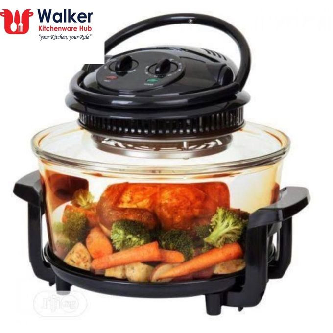20L 8 In 1 Halogen Oven Machine-Color Black.