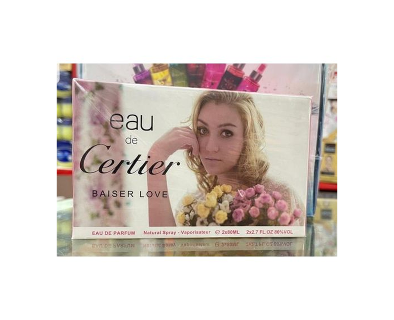 A Set Of 2 Eau De Certier Baiser Love Perfume For Ladies - 80mls