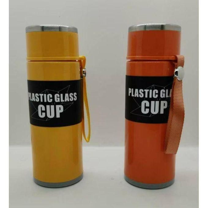500ml Plastic Cup Bottle_ Blue Yellow Orange Pink