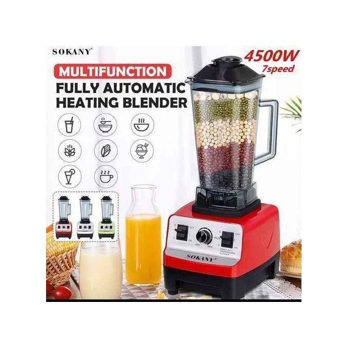Sokany Commercial Blender Heavy Duty Smoothies Fruits & Ice Crusher 2 Litres- Red, White