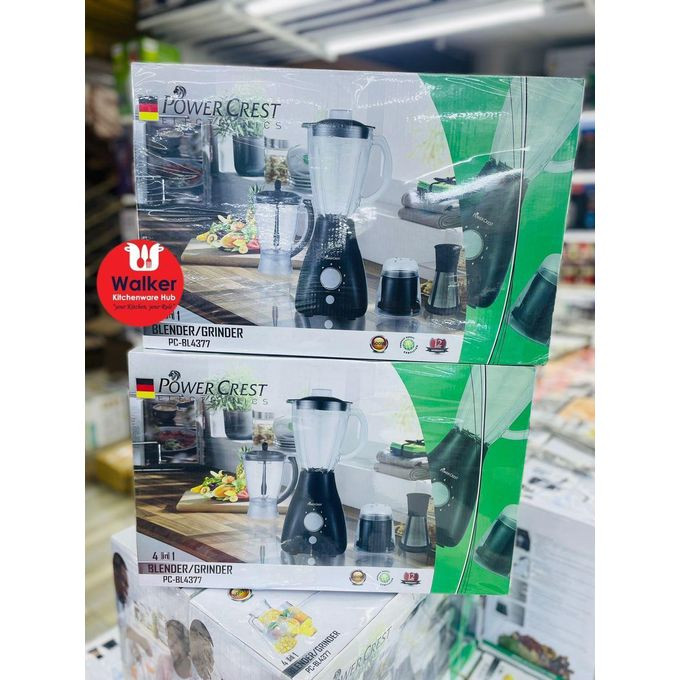 POWER Crest 4 in 1 Electric Quality Blender 1.75L- Multicolor
