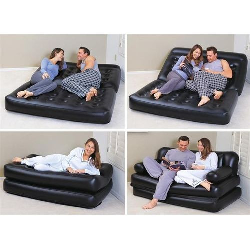 Bestway 5 in 1 Multifunctional Couch Air Sofa Bed - Black