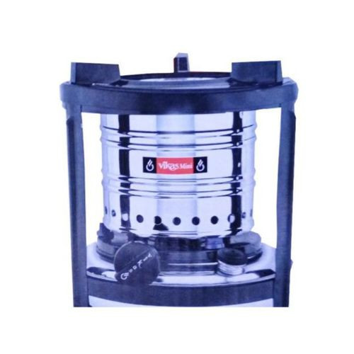 Vikas Kerosene Wick Stove 1.5 Litres - Silver/Black