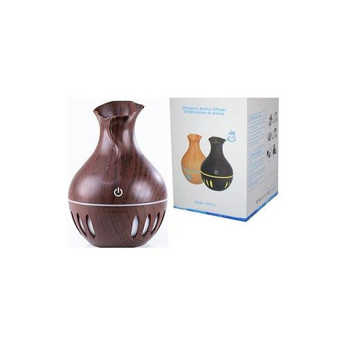 Led Ultrasonic Aromatherapy Diffuser with Timer Brown 130ml