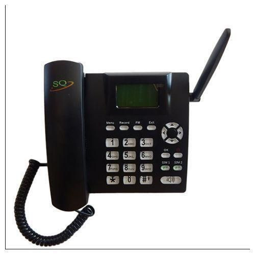 SQ Mobile LS930 Dual Sim GSM Wireless Landline Desktop Phone - Black.