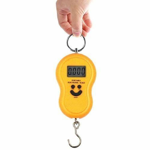 50Kgs / 50 Kgs Portable Hanging Weighing Scale With Clear Digital Screen- Multicolor.