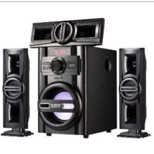 Djack Bluetooth Home Theatre Speaker, With FM Radio, USB Port Woofer Speaker - Black
