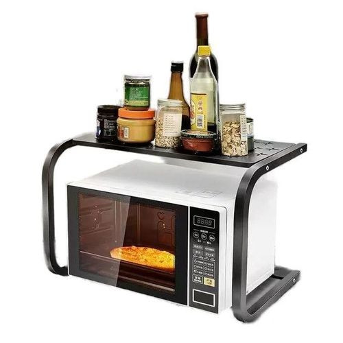 Microwave Storage Rack / Microwave Stand - Black/White