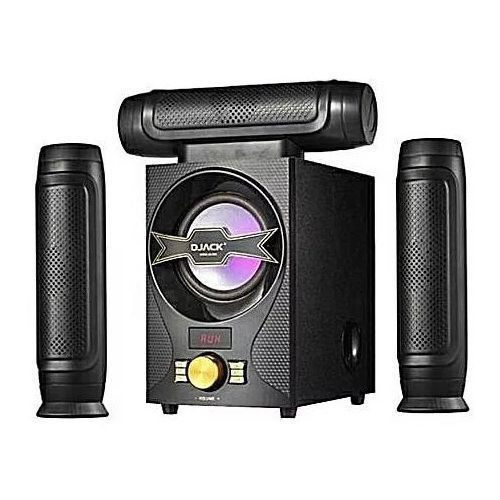 Djack Powerful 3.1 X-Bass Bluetooth Home Theater System - Black