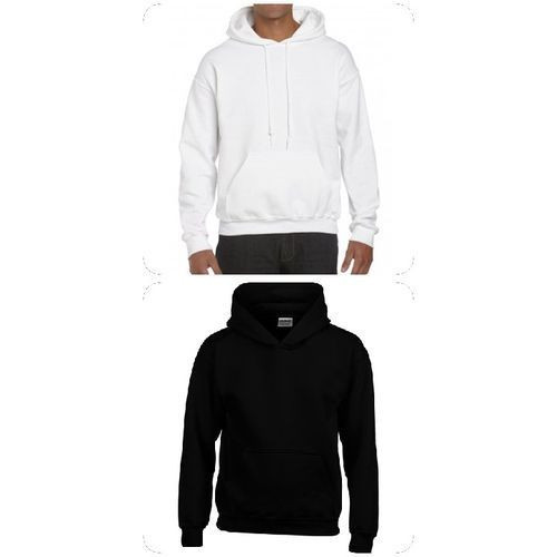 2 Pack Unisex Hoodie Jumpers - Black, White