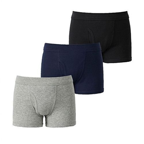 3 Pack Men's Cotton Boxer Briefs - Multicolor