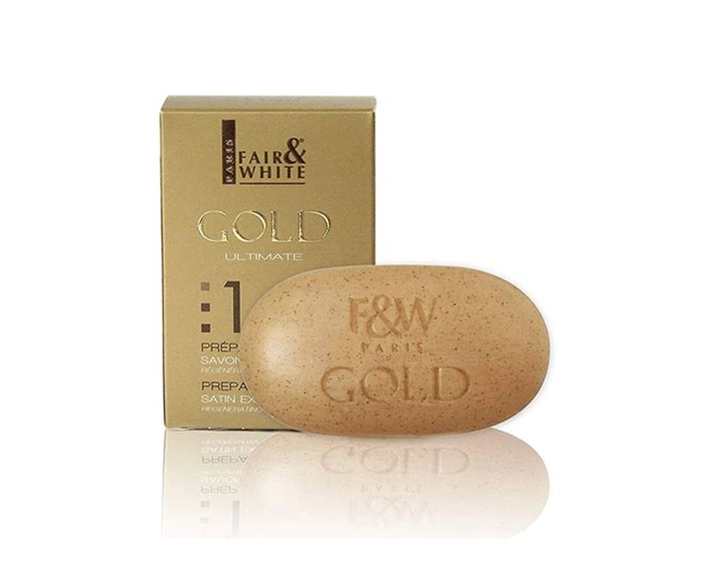 Fair And White Paris 1: Gold Satin Exfoliating Bar - 200g