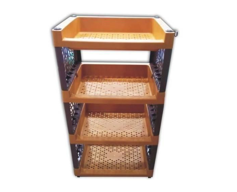 Generix 4 Stack Plastic Stackable Storage -Multicolor