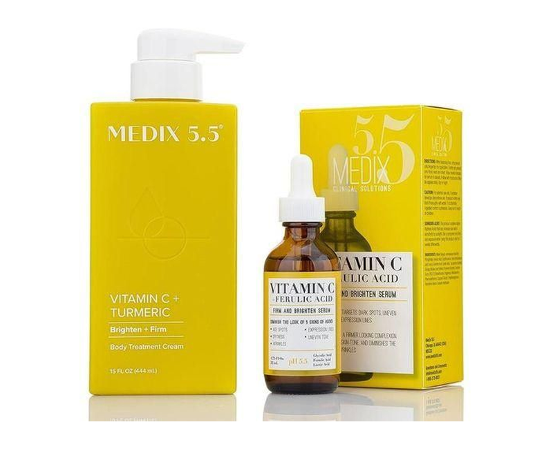 Medix 5.5 Vitamin C+Turmeric Lotion And Serum,Set