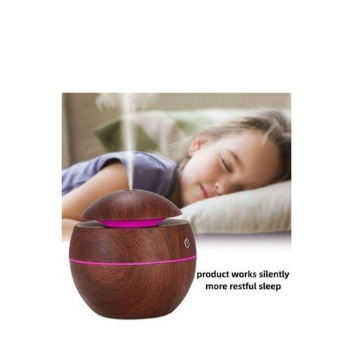 Humidifier Aroma Air Diffuser Ultrasonic Air Humidifier Essential Oil Aromatherapy Cool Mist Maker-Wood