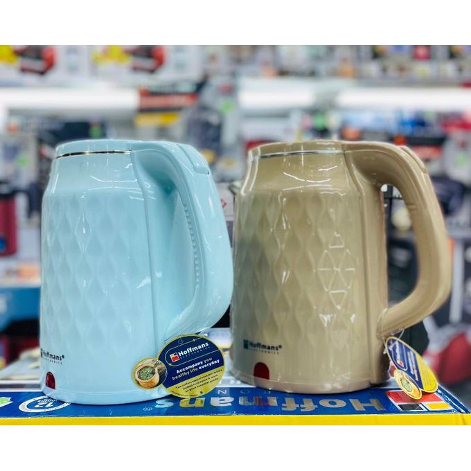 Hoffmans 2.5L Electric Milk Boiling/ Cooking Pacolator/Kettle - Blue, Cream.