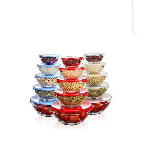 5 Pieces Glass Bowl Set - Clear