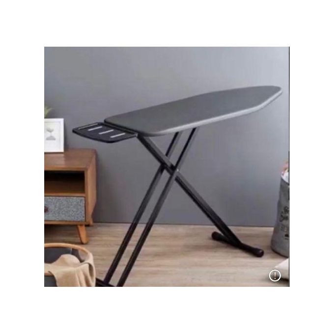 Foldable Ironing Board With Metallic Frame-Black/Grey