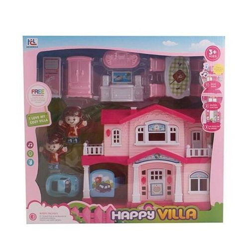 Beautiful House Toy Kids Play Plastic Model Villa House Toys Girl Princess Castle Set - Multicolor