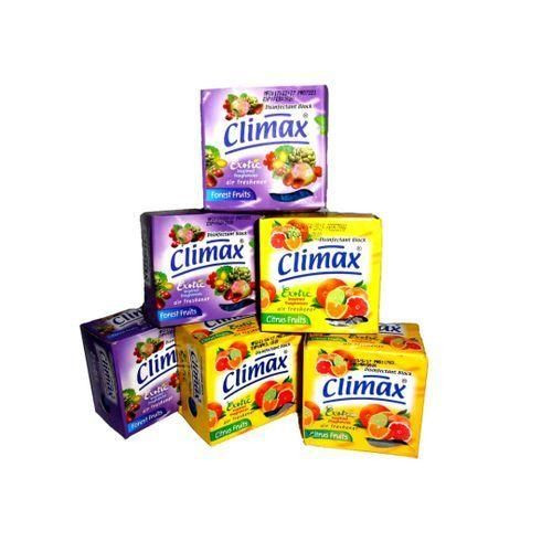 Pack of 6 Climax Disinfectant Block Air Freshener with Citrus Fruits Flavor