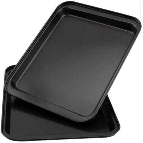 Roast Frying Non Stick Baking Cake Pan Bakeware 2pcs Set - Black