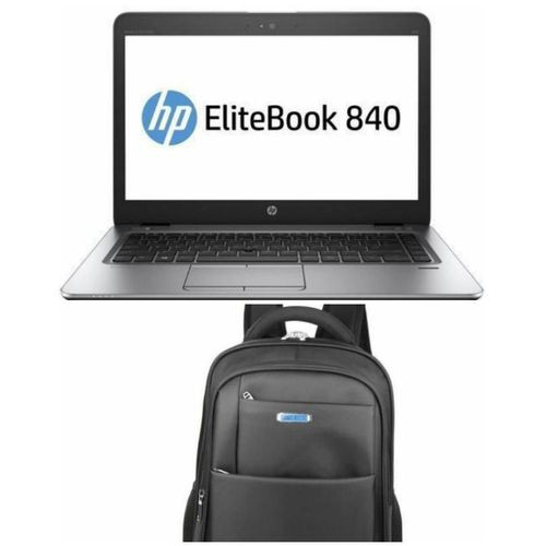 RENEWED HP EliteBook 840 G2 Core i5 8GB RAM 500GB HDD + Office Bag - Black