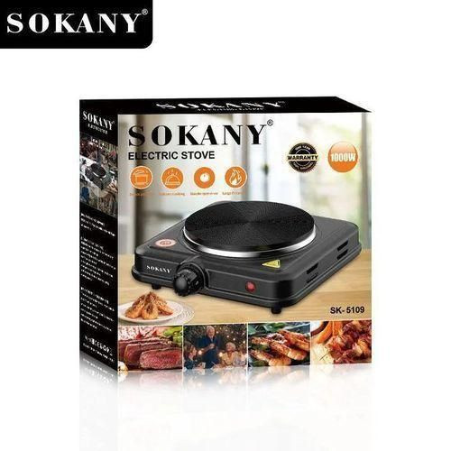 Sokany Single Portable Electric Stove Cooker Hot Plate- Black