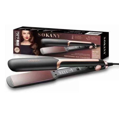 Sokany Rapid Heating Professional Hair Straightener Ceramic Plate-Black