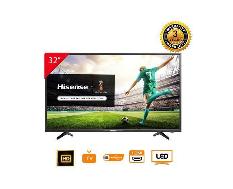Hisense 32'' Digital Decoder HD LED TV - Black