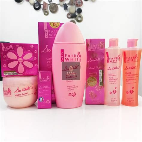 Fair & White So White Set Of Moisturising Milk, Perfector Cream, Perfector Serum, Brightening Oil, Soap, Exfoliating Shower Gel And Brightening Shower Gel 7 PCS