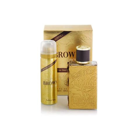 Fragrance World Brown Orchid Gold Edition Perfume For Men, 80ml With Free Body spray