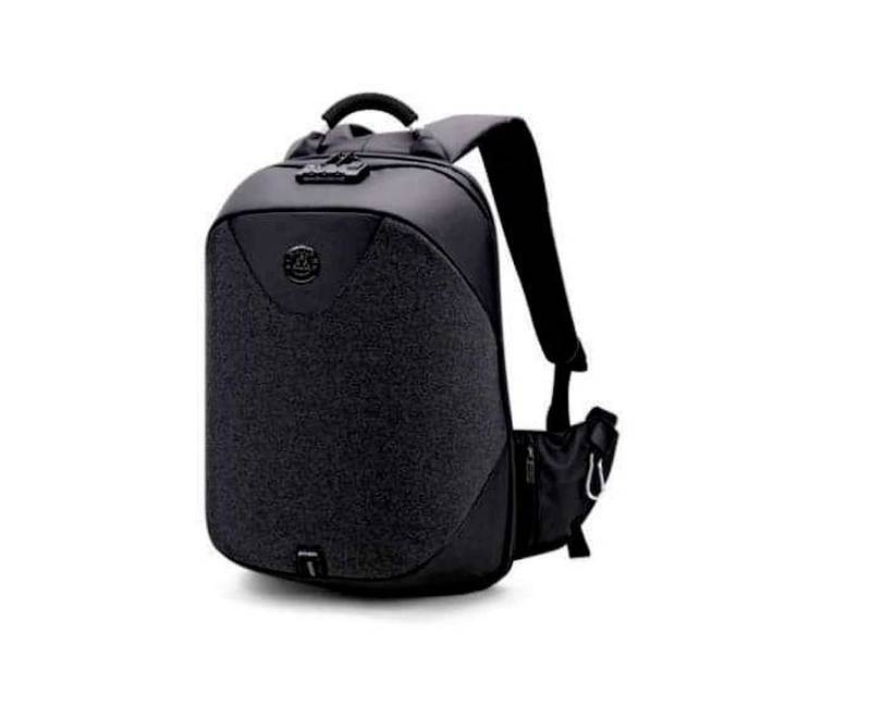 Other Waterproof Laptop Bag with USB Port - Black