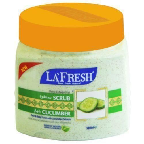 La Fresh Face And Body Scrub Cucumber 500ml