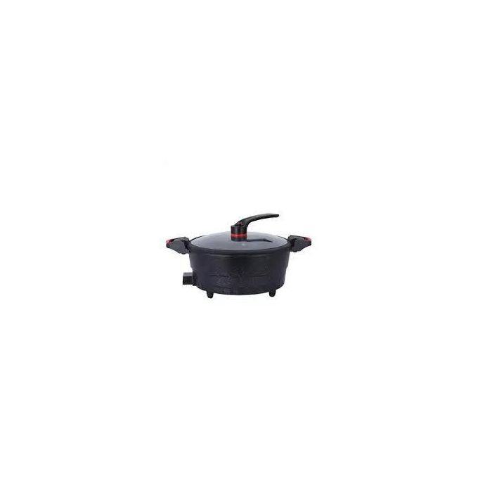 Hoffmans 8 Litre Multifunctional Micro Pressure Cooker Non-stick Maifan stone Hotpot Boiler - Black