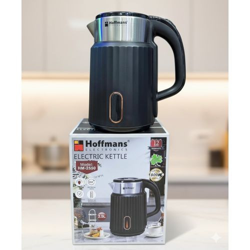 Hoffmans 2.5L Electric Milk Boiling/ Cooking Pacolator/Kettle - Black.