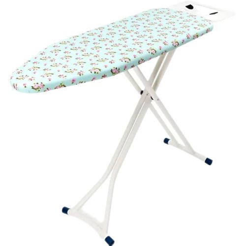 Foldable Ironing Board With Metallic Frame-Color, White