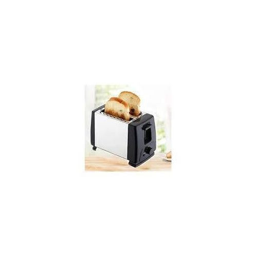 Hoffmans 2 Slice Electric Bread Toaster - Silver, Black