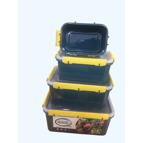 4 Set Plastic Serving Dishes/Containers - Army Green