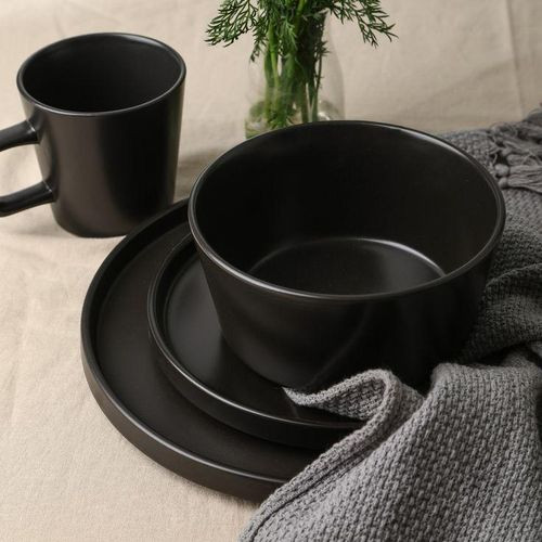 Dinner Set Black 16pieces