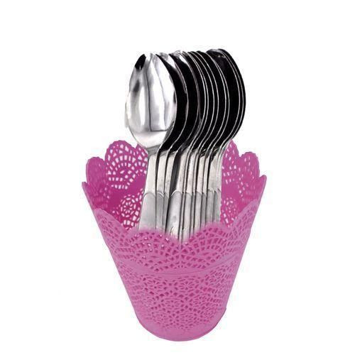 Netted Plastic Spoon And Fork Holder