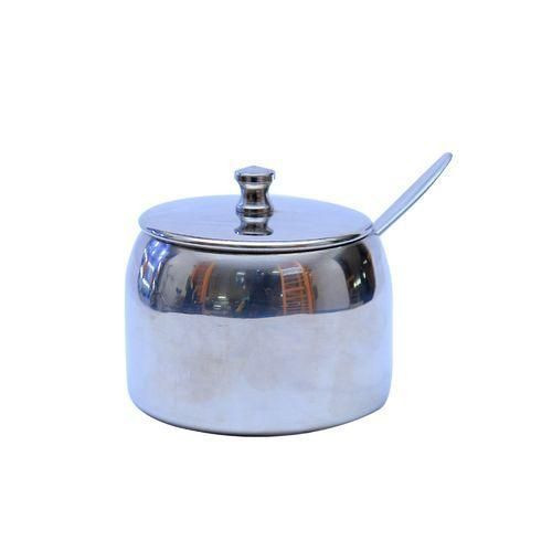 Stainless Steel Sugar Bowl -Silver