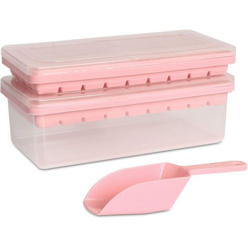 Multicolored Ice Cube Trays With Scoop - Multicolor