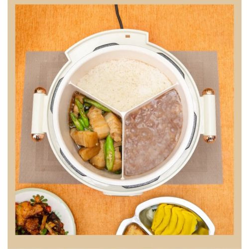 Multi-functional Cooker With 3 Partitions