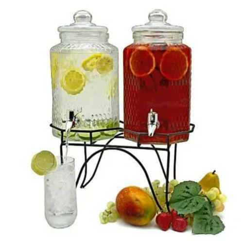 Glass Juice Dispenser/Display - 8Ltrs Together