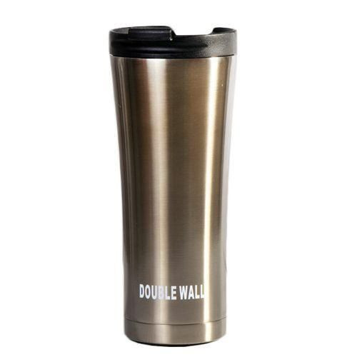 Double Wall Hot & Cold Stainless Steel Vacuum Cup - 500ml - Silver