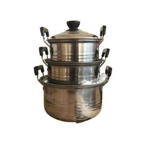 Latest Trend 3 Pieces Highgrade Dishes - Silver