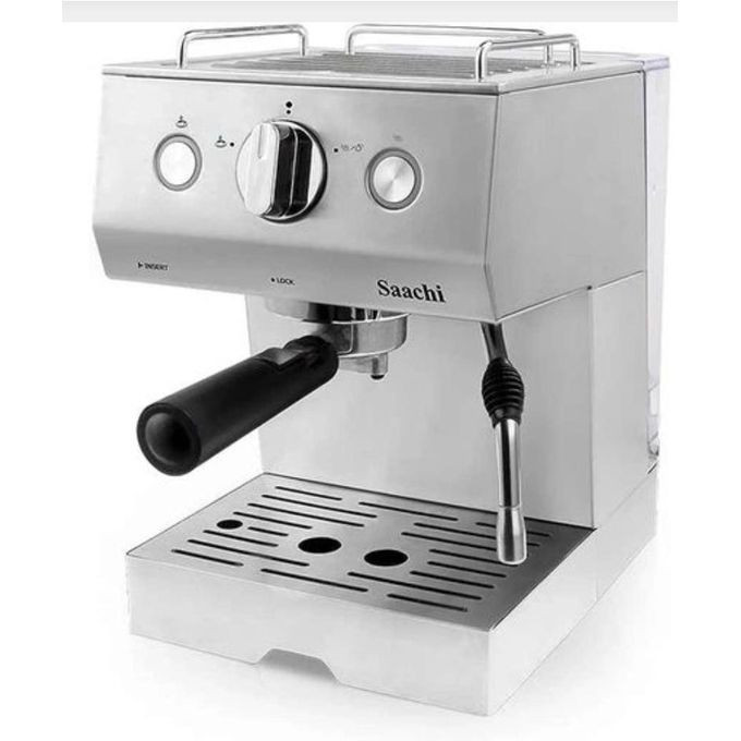 Saachi Electric Coffee Machine - Silver.