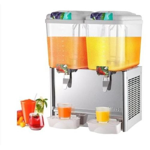 Electric 18*2 Litres'' 2 Tap Juice Dispenser - White